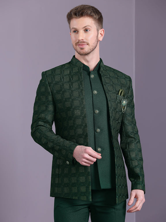 Open Pattern Jodhpuri Suit – Essas Club