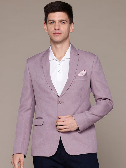slim fit dress slacks Slim Fit Blazer 2 Button in Solid Deep Salmon main image 0