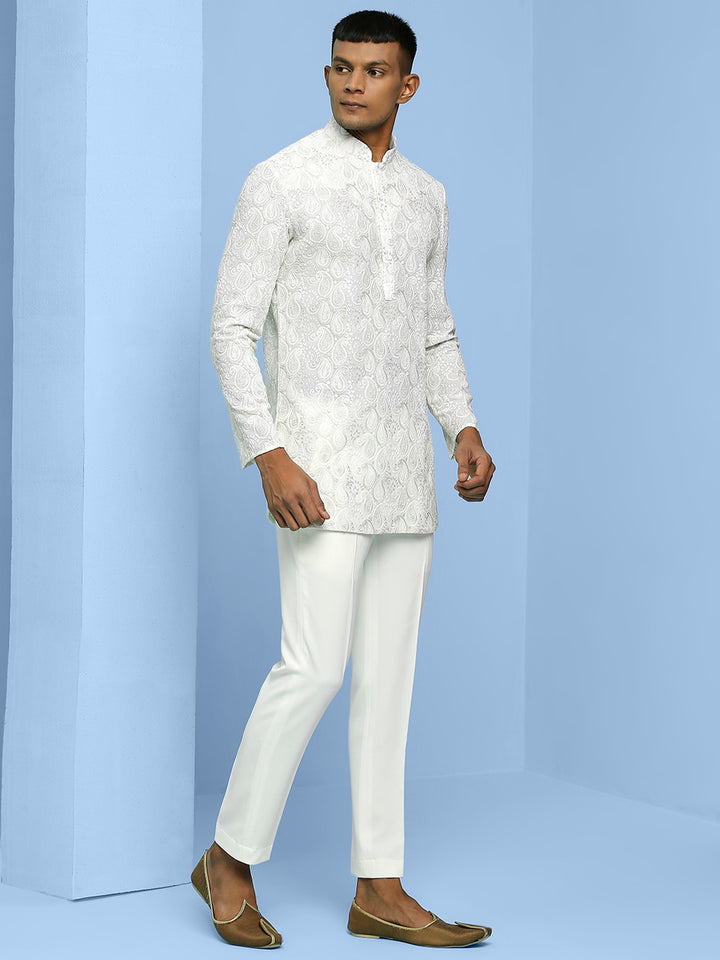 Paisley Design Chikankari Kurta