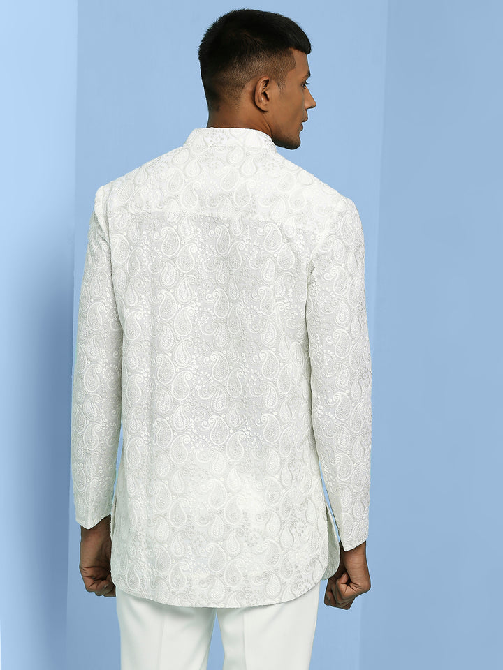 Paisley Design Chikankari Kurta