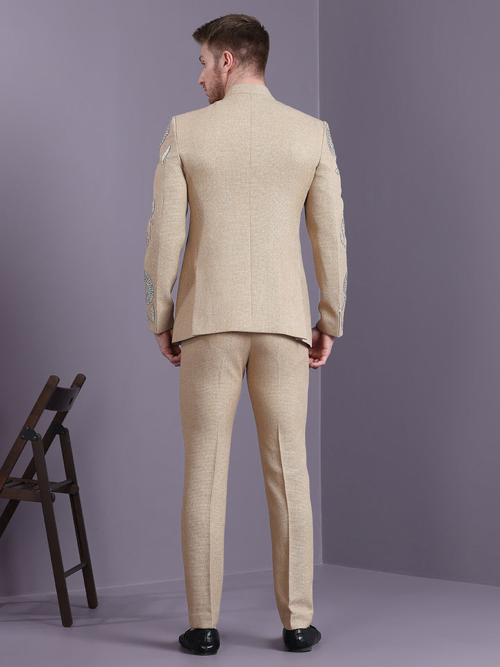 Jodhpuri Suit with Lazercut Computer Embroidery