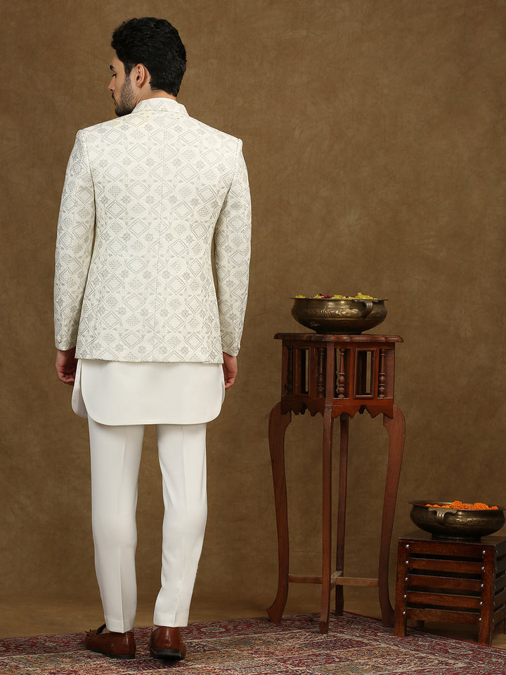 Indowestern with Lucknowi Embroidered Jacket