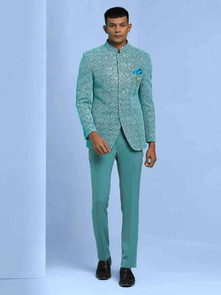 Zari Embroidered Jodhpuri Suit