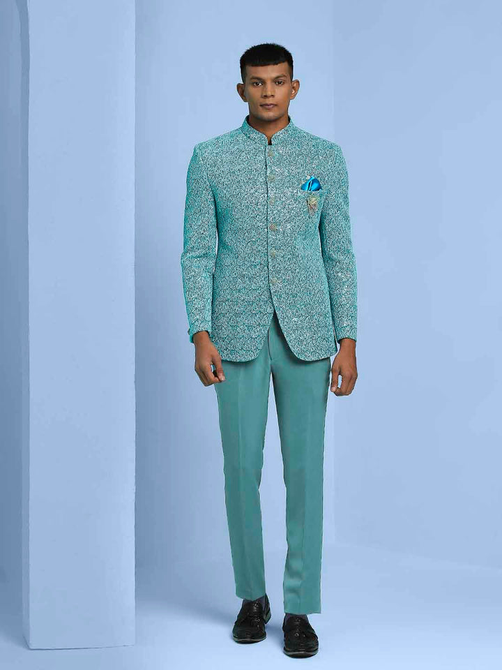 Zari Embroidered Jodhpuri Suit