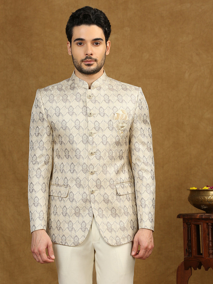 Jacquard Jodhpuri Suit