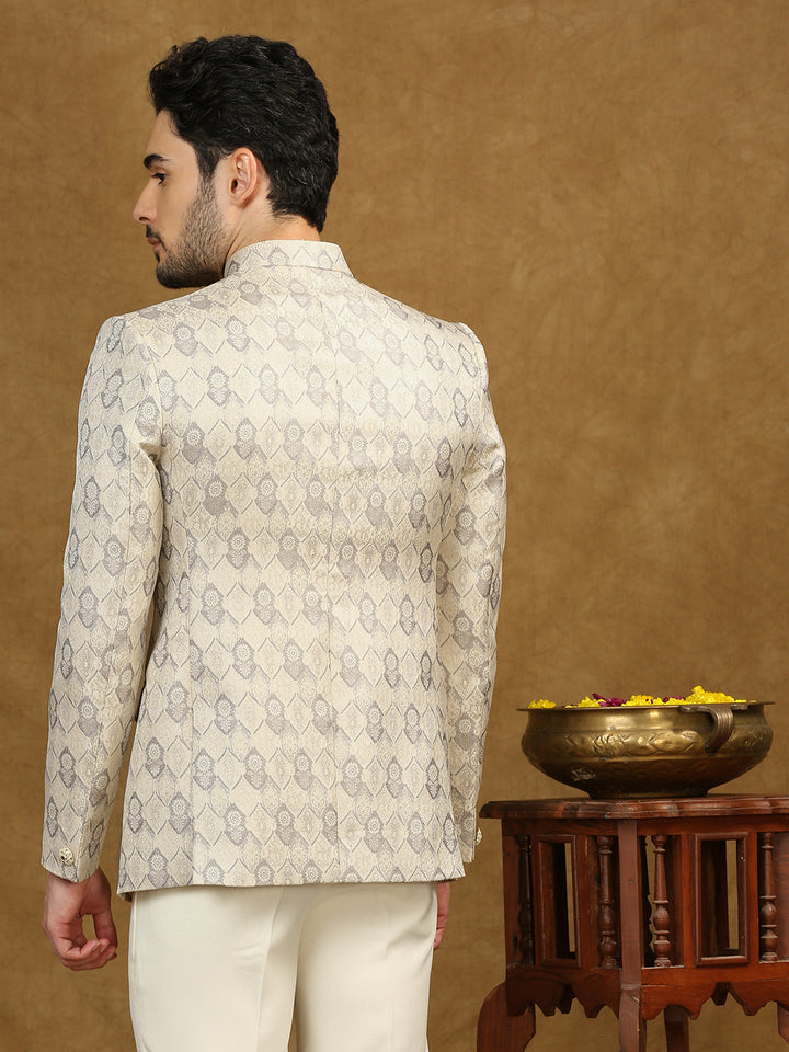 Jacquard Jodhpuri Suit