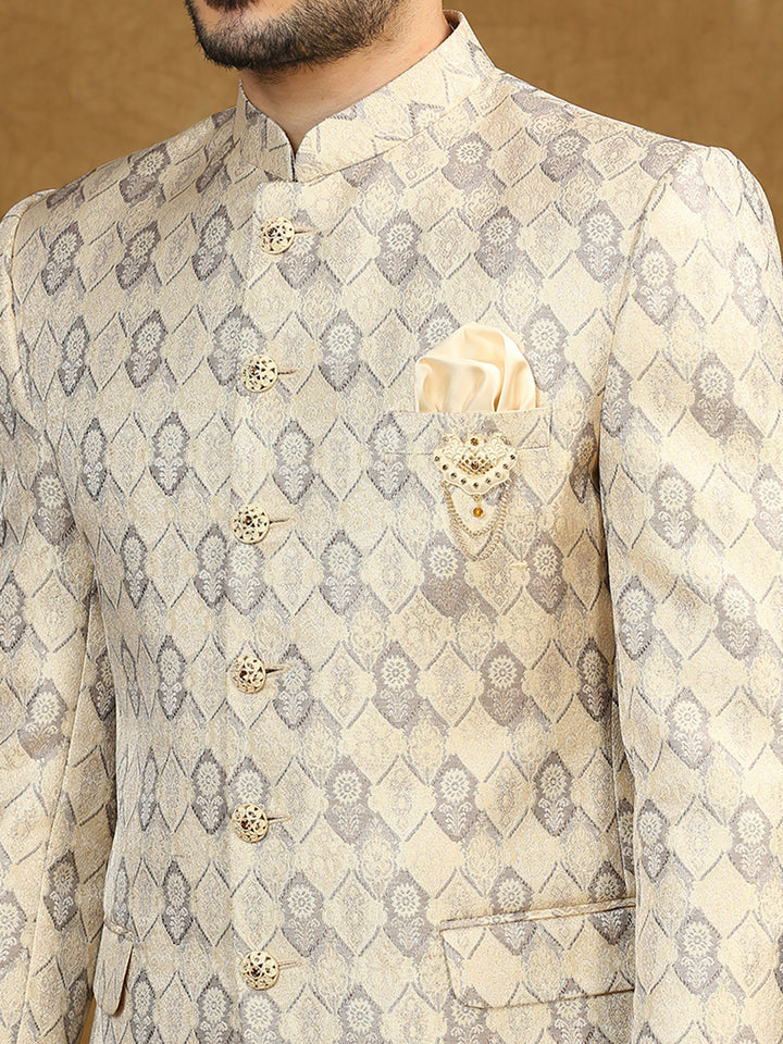 Jacquard Jodhpuri Suit