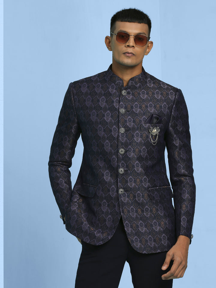 Jacquard Jodhpuri Suit