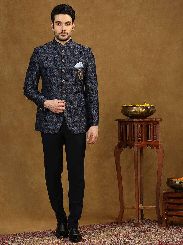 Jacquard Jodhpuri Suit