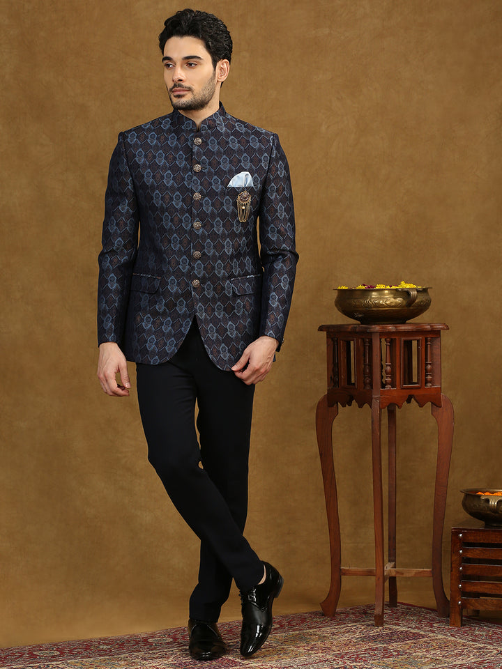 Jacquard Jodhpuri Suit