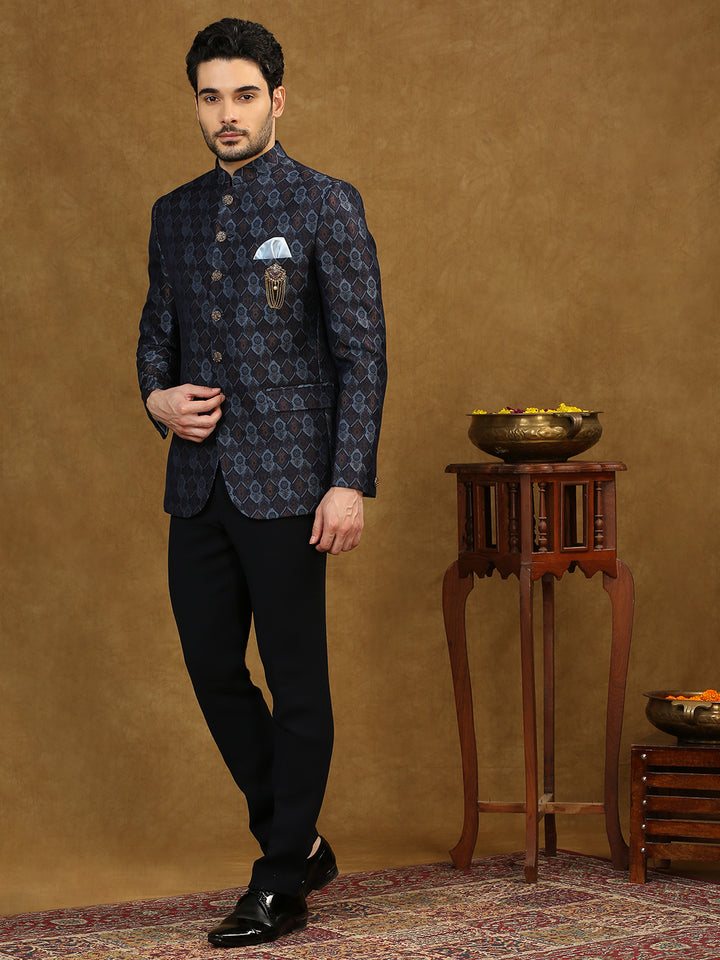 Jacquard Jodhpuri Suit