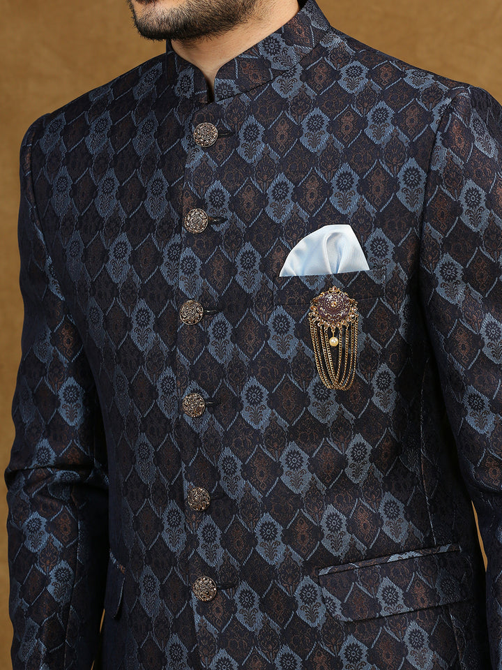 Jacquard Jodhpuri Suit