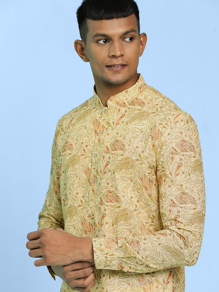 Ethnic Motif Print Short Kurta