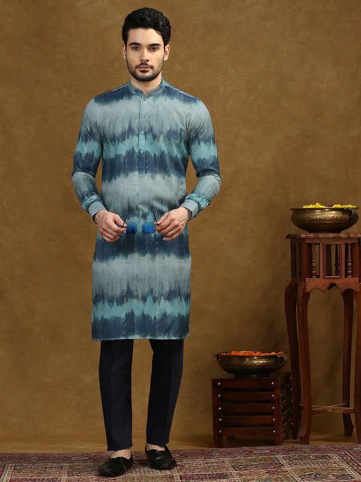 Ombre Kurta with Sequins