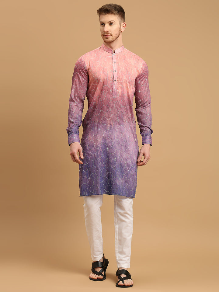 Ombre Kurta with Sequins