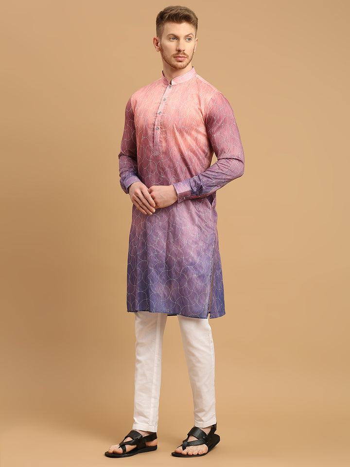 Ombre Kurta with Sequins