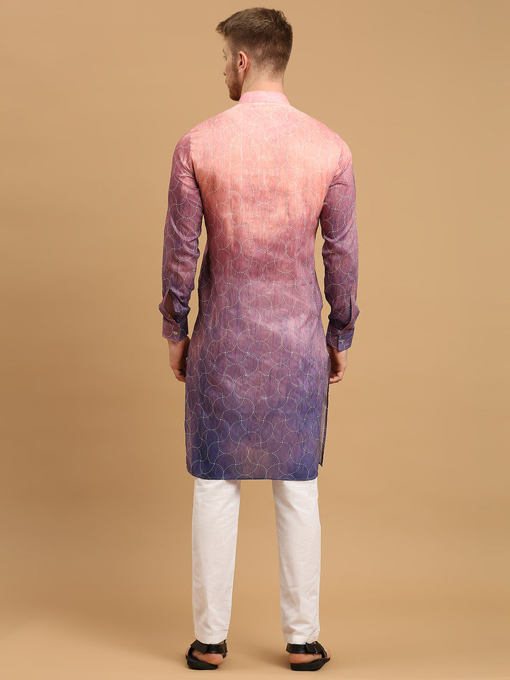 Ombre Kurta with Sequins