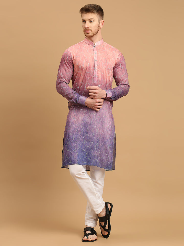 Ombre Kurta with Sequins