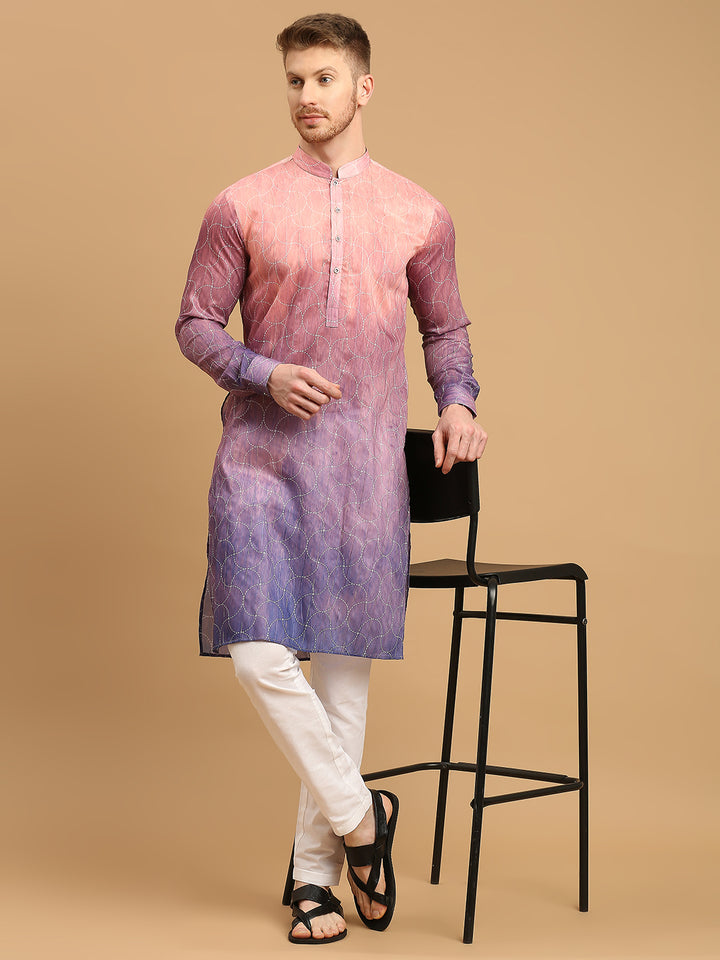 Ombre Kurta with Sequins