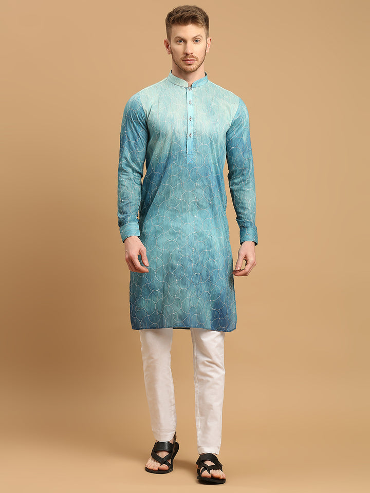 Ombre Kurta with Sequins