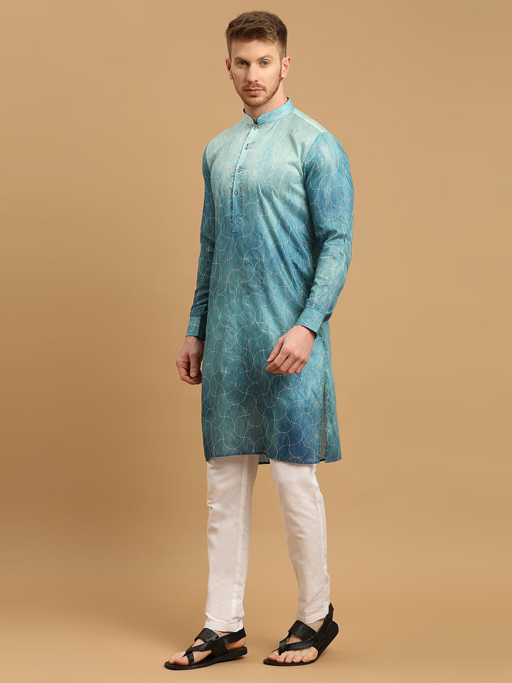 Ombre Kurta with Sequins