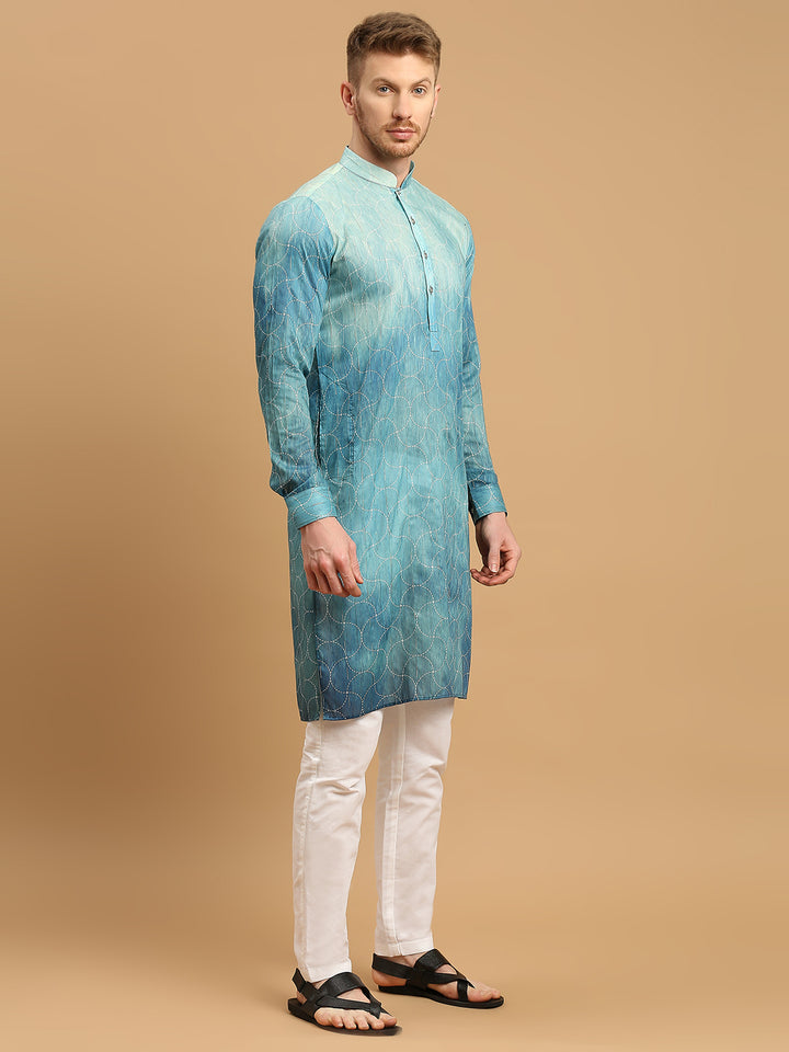 Ombre Kurta with Sequins