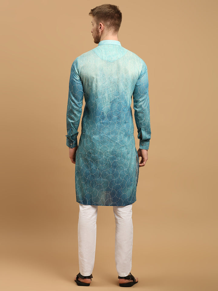 Ombre Kurta with Sequins