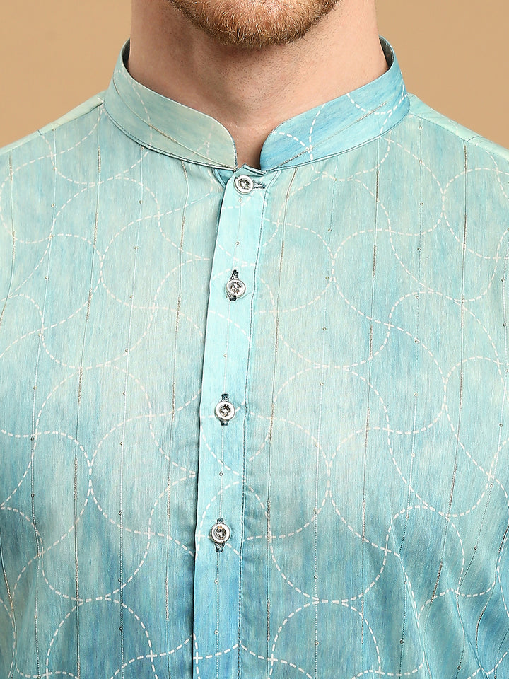 Ombre Kurta with Sequins