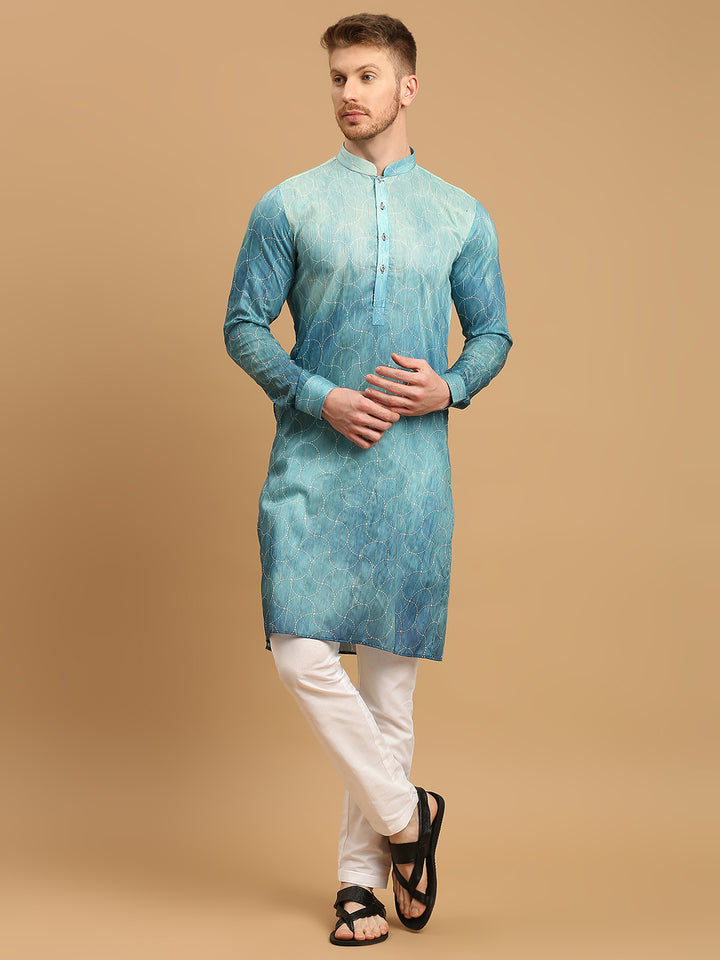 Ombre Kurta with Sequins