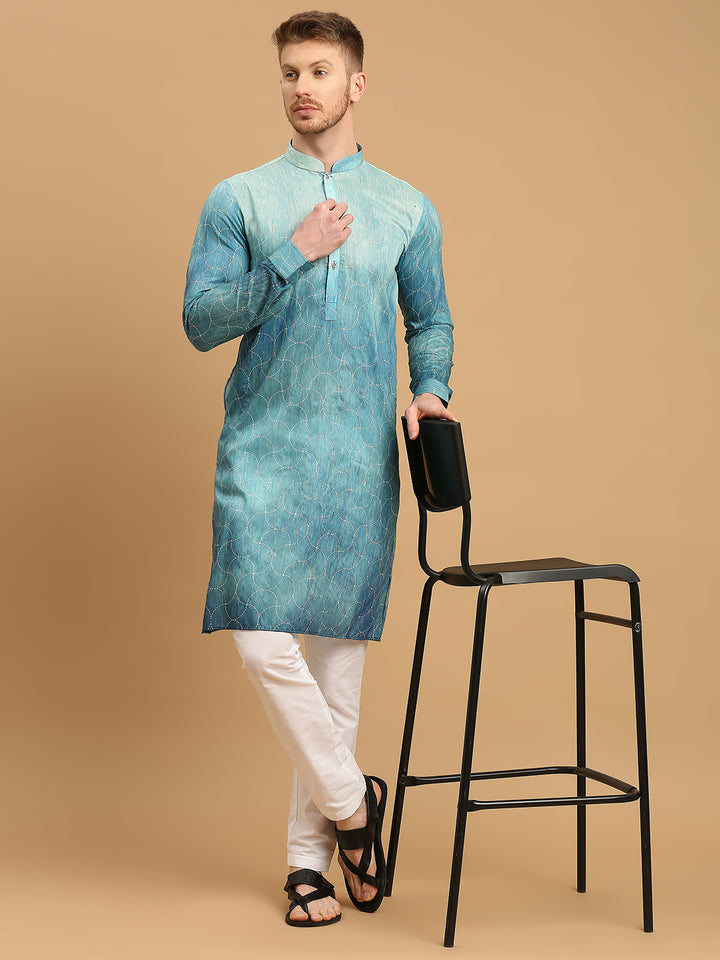 Ombre Kurta with Sequins