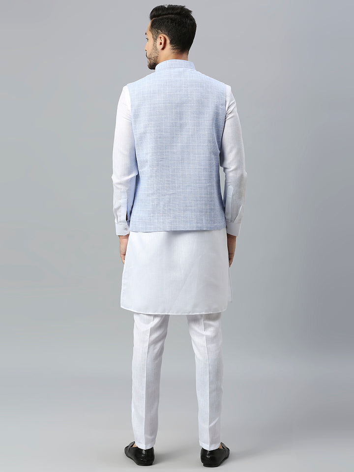 Kurta Set with Jute Cotton Nehru Jacket