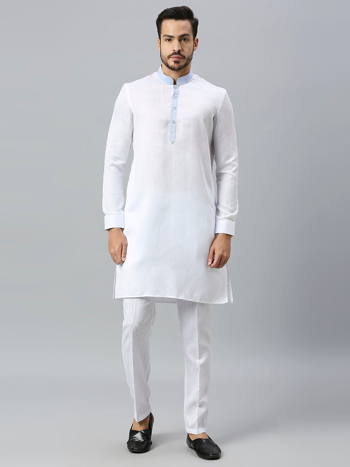 Kurta Set with Jute Cotton Nehru Jacket