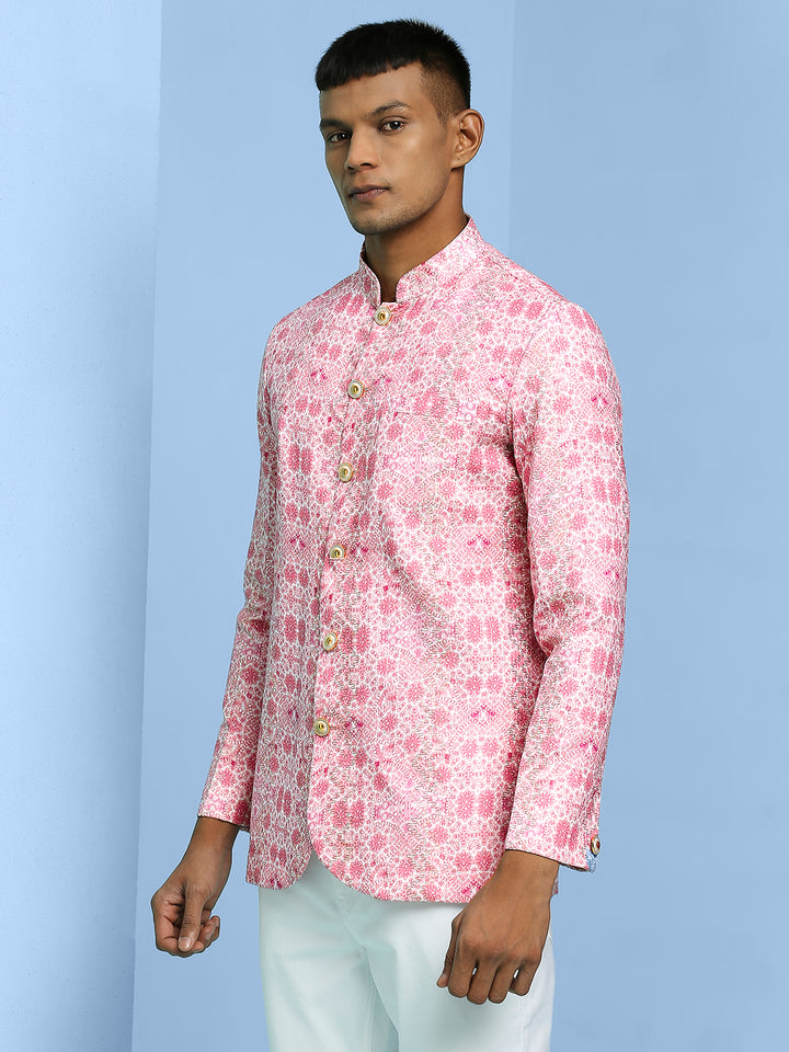 Ethnic Motif Print Jodhpuri Shirt