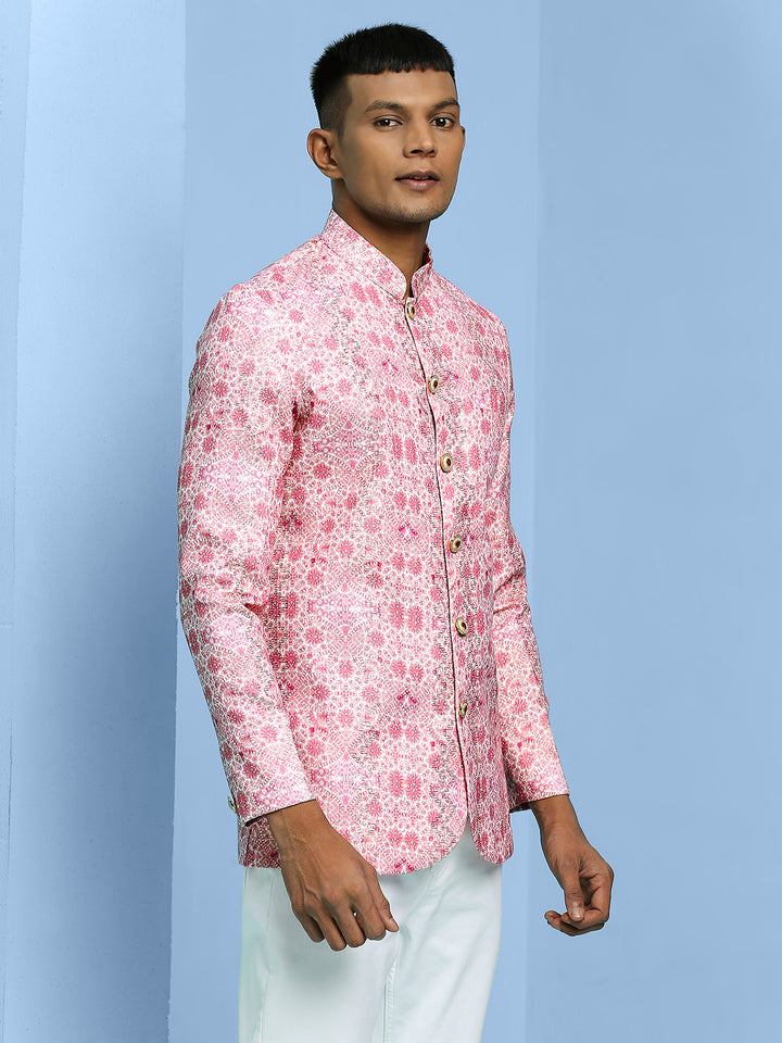 Ethnic Motif Print Jodhpuri Shirt