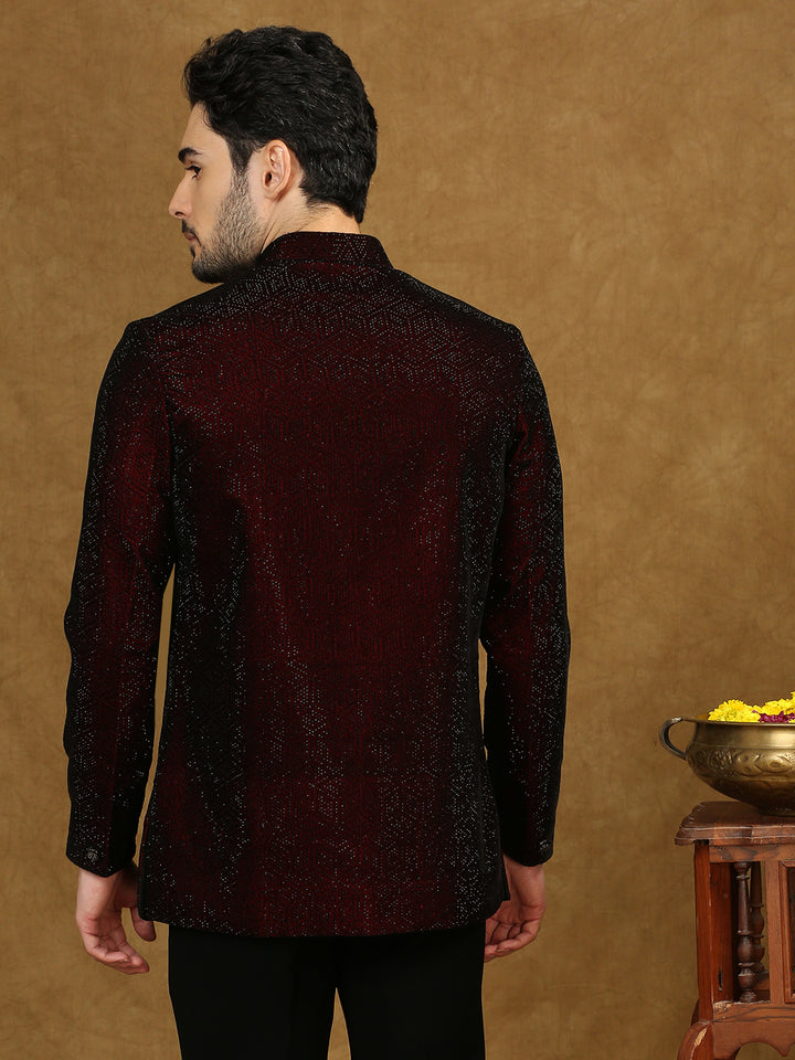 Velvet Jodhpuri Shirt