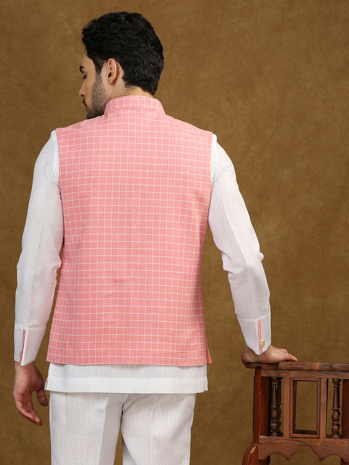 Jodhpuri Shirt with Linen Jacket