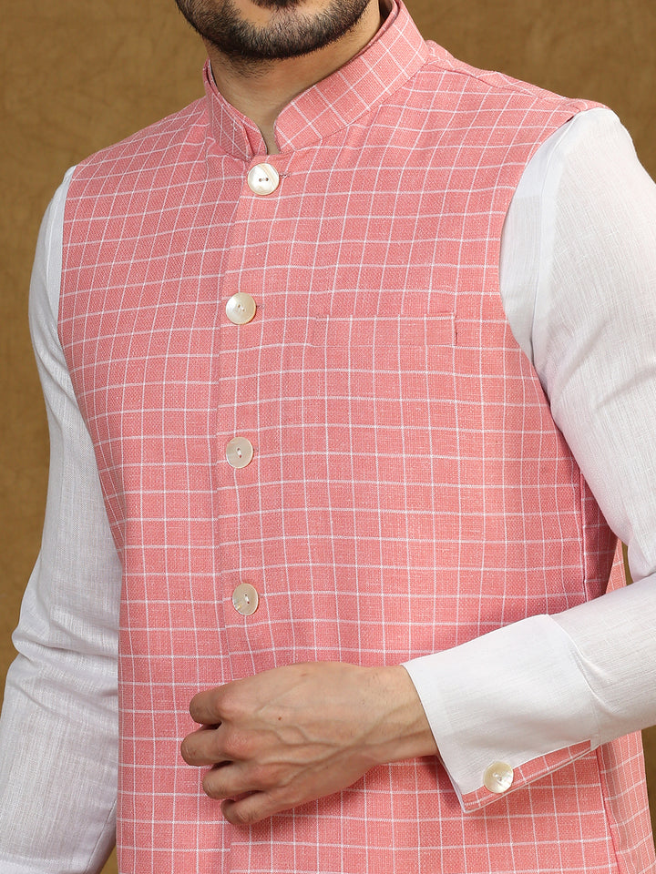 Jodhpuri Shirt with Linen Jacket