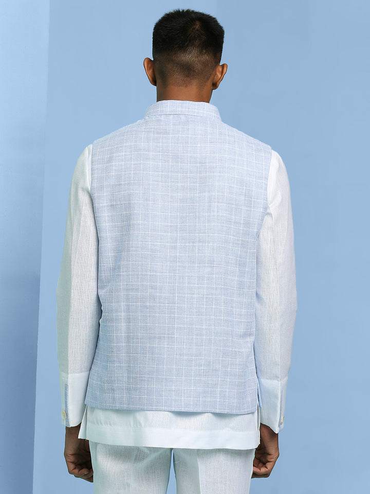 Jodhpuri Shirt with Linen Jacket