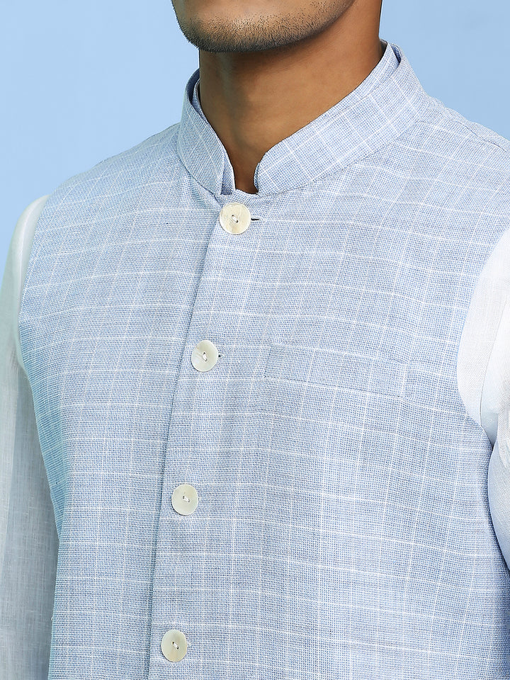 Jodhpuri Shirt with Linen Jacket