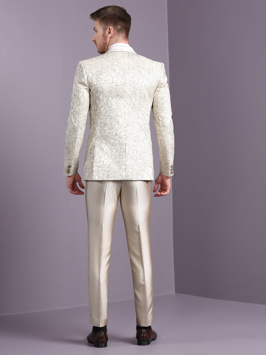 Suit with Golden Thread Work