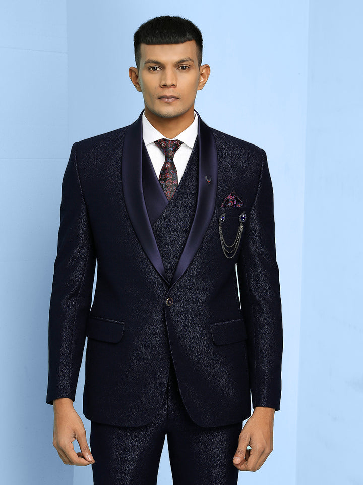 Floral Jacquard Suit