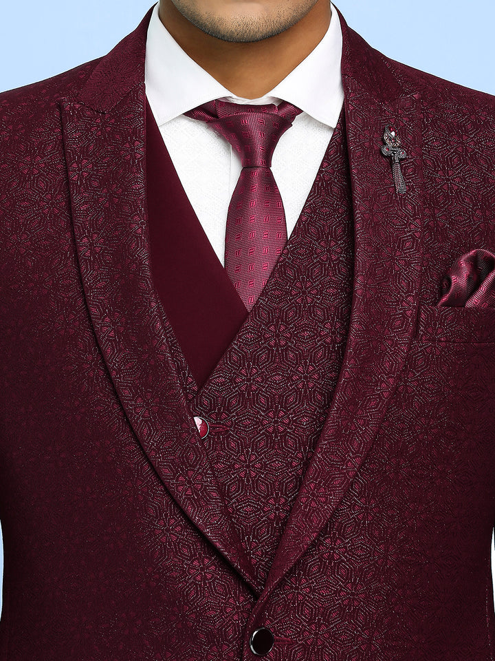 Floral Jacquard Suit